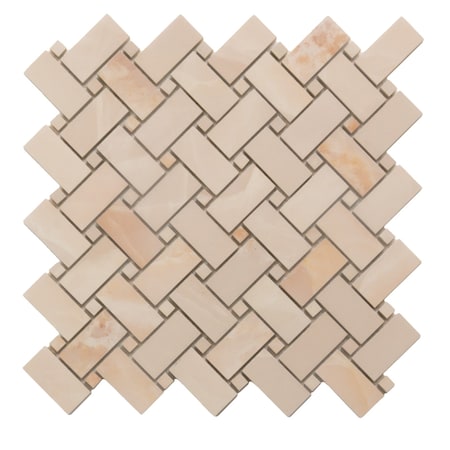 Apollo Tile Splendor 11.81 in. x 11.81 in. Matte Pink Porcelain Mosaic Wall and Floor Tile 4.84 sqft/case, 5PK IMP88ONPNMOS